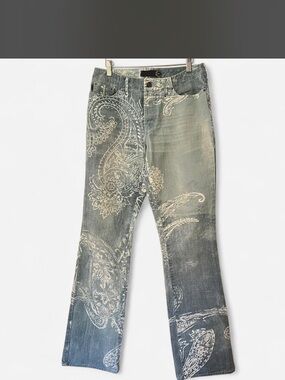 Roberto Cavalli paisley jeans